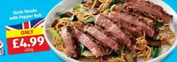 Aldi Sizzle Steaks with Pepper Rub offer