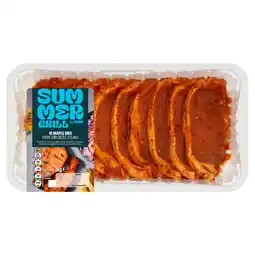 Asda SUMMER GRILL by ASDA 10 Maple BBQ Pork Loin Sizzle Steaks 1kg offer