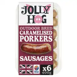 Asda The Jolly Hog 6 British Pork Sausages with Caramelised Red Onions 400g offer