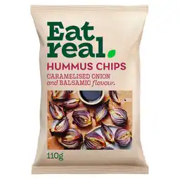 Asda Eat Real Sticky Caramelised Onion and Balsamic Flavour Hummus Chip 110g offer
