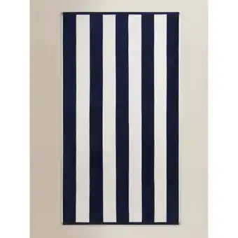 Asda George Home Large Striped Cotton Beach Towel offer
