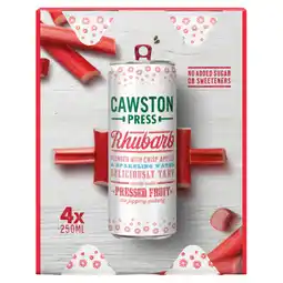 Asda Cawston Press Rhubarb 4 x 250ml offer