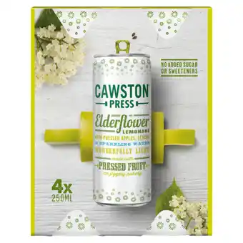 Asda Cawston Press Elderflower Lemonade 4 x 250ml offer