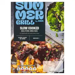 Asda SUMMER GRILL by ASDA Slow Cooked BBQ Pork Mini Ribs 300g offer