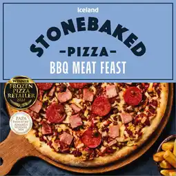 Iceland Iceland Stonebaked BBQ Meat Feast Pizza 355g offer