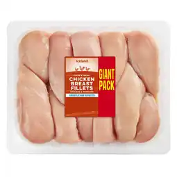 Iceland Iceland Class A Fresh Chicken Breast Fillets Skinless & Boneless 4.5kg offer