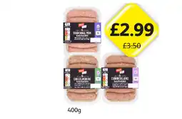 Londis Jack's Sausages Traditional Pork, Lincolnshire, Cumberland offer