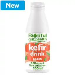 Morrisons Biotiful Gut Health Kefir Drink Peach 500ml offer