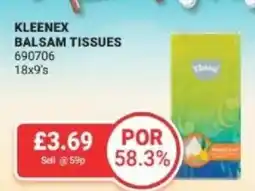 Bestway Kleenex balsam tissues offer