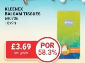 Bestway Kleenex balsam tissues offer