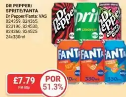 Bestway Dr pepper/ sprite/fanta offer