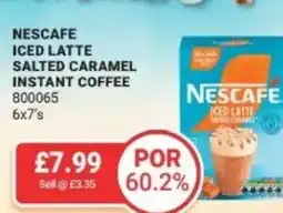 Bestway Nescafe iced latte salted caramel instant coffee offer