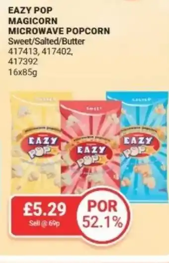 Bestway Eazy pop magicorn microwave popcorn Sweet/Salted/Butter offer