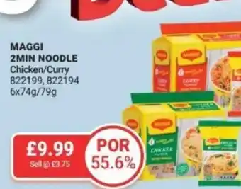 Bestway Maggi 2min noodle chicken/curry offer