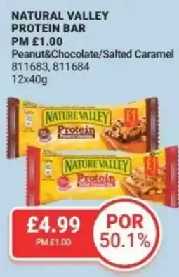 Bestway Natural valley protein bar peanut&chocolate/salted caramel offer