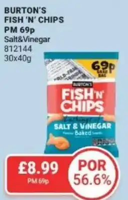 Bestway BURTON'S FISH 'N' CHIPS Salt & Vinegar offer