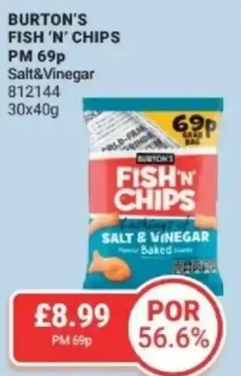 Bestway BURTON'S FISH 'N' CHIPS Salt & Vinegar offer