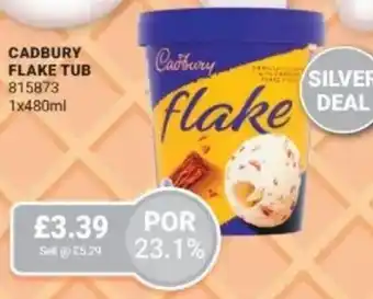 Bestway Cadbury flake tub offer