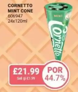Bestway Cornetto mint cone offer