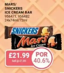 Bestway Mars/ snickers ice cream bar offer