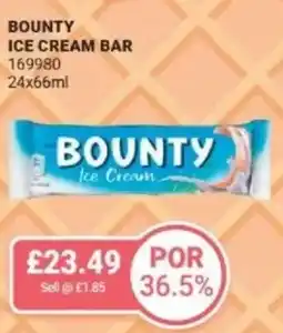 Bestway Bounty ice cream bar offer