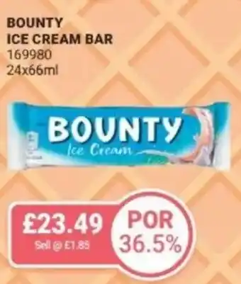 Bestway Bounty ice cream bar offer