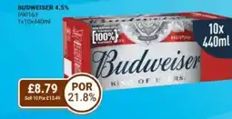 Bestway BUDWEISER 4.5% offer