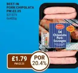 Bestway Best-in pork chipolata offer