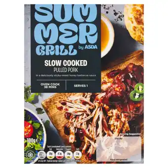 Asda SUMMER GRILL by ASDA Slow Cooked Pulled Pork 300g offer