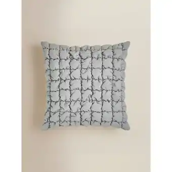 Asda George Home Grey Bubble Quilted Cushion offer