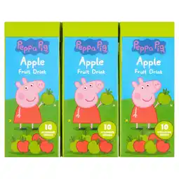 Iceland Peppa Pig Apple Fruit Drink 3 x 200ml offer