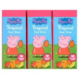 Iceland Peppa Pig Tropical Fruit Drink 3 x 200ml offer