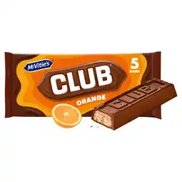Iceland McVitie's Club Orange Bars 5 x 22g (110g) offer