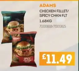 Bestway ADAMS Chicken fillet/ spicy chkn flt offer
