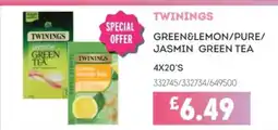 Bestway TWININGS Green&lemon/pure/ jasmin green tea offer