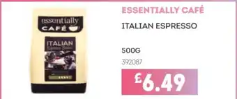 Bestway ESSENTIALLY CAFÉ Italian espresso offer