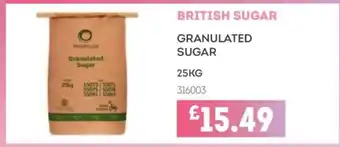 Bestway BRITISH SUGAR Granulated sugar offer
