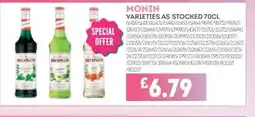 Bestway MONIN Varieties as stocked offer
