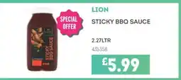 Bestway LION Sticky BBQ sauce offer