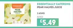 Bestway ESSENTIALLY CATERING Pear halves juice offer