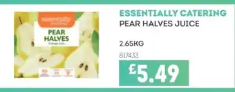 Bestway ESSENTIALLY CATERING Pear halves juice offer
