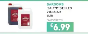 Bestway SARSONS Malt/distilled vinegar offer