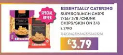 Bestway ESSENTIALLY CATERING Supercrunch chips 7/16/3/8/chunk chips/skin on 3/8 offer