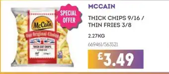 Bestway MCCAIN Thick chips 9/16/ thin fries 3/8 offer
