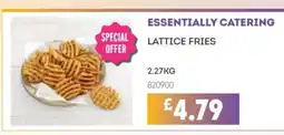 Bestway ESSENTIALLY CATERING Lattice fries offer
