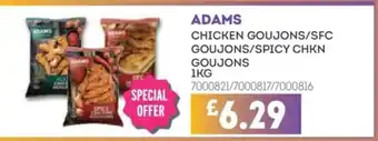 Bestway ADAMS Chicken goujons/sfc goujons/spicy chkn goujons offer