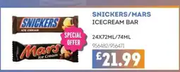 Bestway SNICKERS/MARS Ice cream bar offer