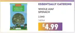 Bestway ESSENTIALLY CATERING Whole leaf spinach offer