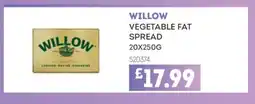 Bestway WILLOW Vegetable fat spread offer