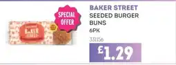 Bestway BAKER STREET Seeded burger buns offer